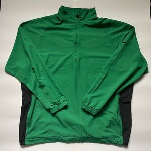 Mens Nike Golf Athletic Green 
Workout Jacket Quarter Zip Dri Fit XL
